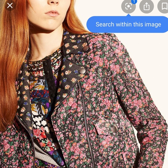 NWT coach chiffon biker jacket - Picture 8 of 8